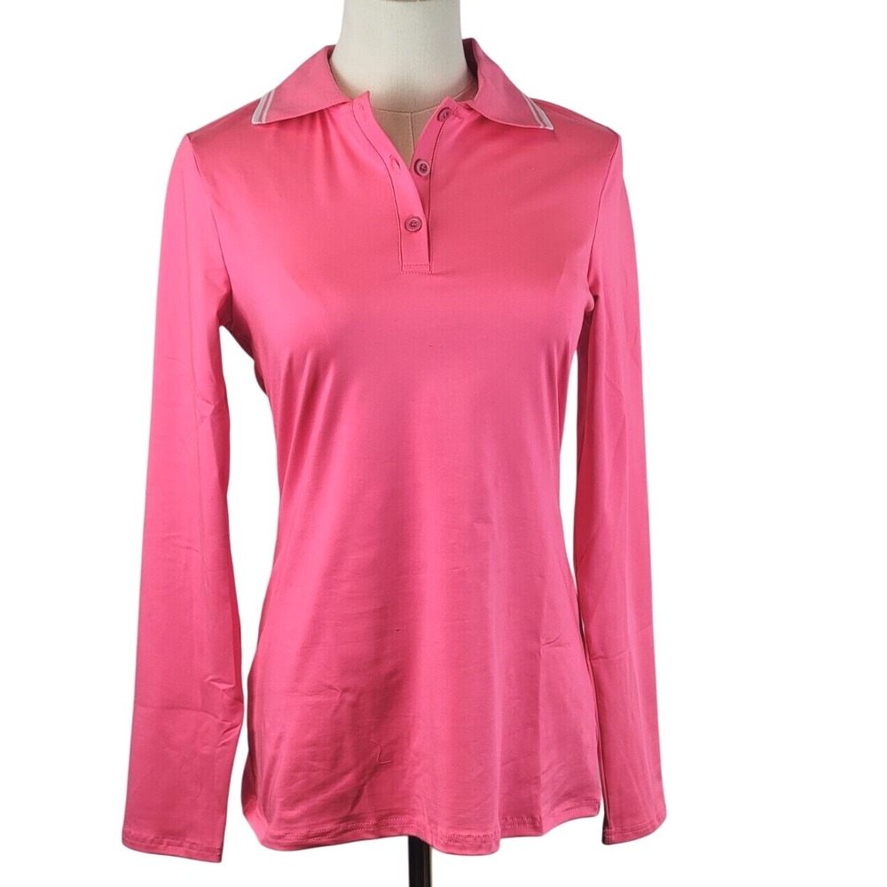 GGOV Golf Polo Shirt Womens XS Pink UPF 50+ Sun Protection Quick Dry Pullover